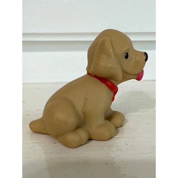 Fisher Price Little People Advent Calendar Christmas Dog Tan Puppy Tongue Out - Picture 2 of 5